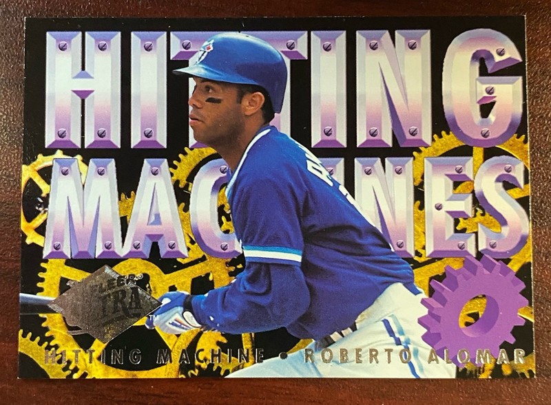 1994 Fleer Ultra Hitting Machines #1 Roberto Alomar Toronto Blue Jays