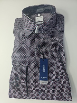 UVP £60-80 Olymp Herren Designer formelles Hemd 15''/38cm Ausschnitt moderne Passform LS