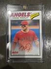 Topps Heritage Mike Trout Real One Autograph Red Ink /77 Angels Baseball Card