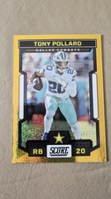 2023  Score Tony Pollard Gold Foil/95/210 Dallas Cowboys