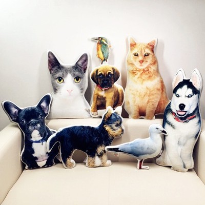 Customized DIY Cat Dog Rabbit Bird Commemorative Animal Pillow