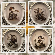 M.J. Hummel Plates, Limited Edition, Numbered, Set Of Four