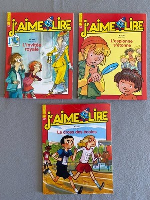 French children's books--J'AIME LIRE - Lot of 3 :  N°435 ; N°436 & N°437 