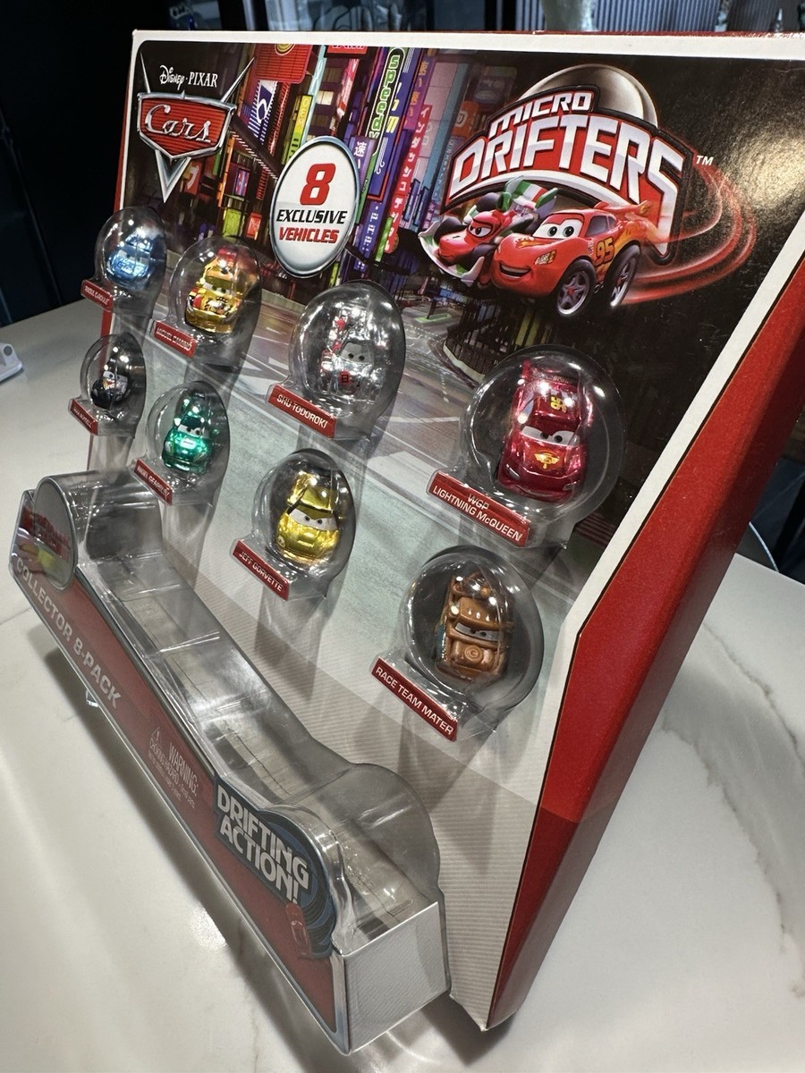 Disney Pixar MICRO DRIFTERS Metallic Racers Collector 8-Pack 2012