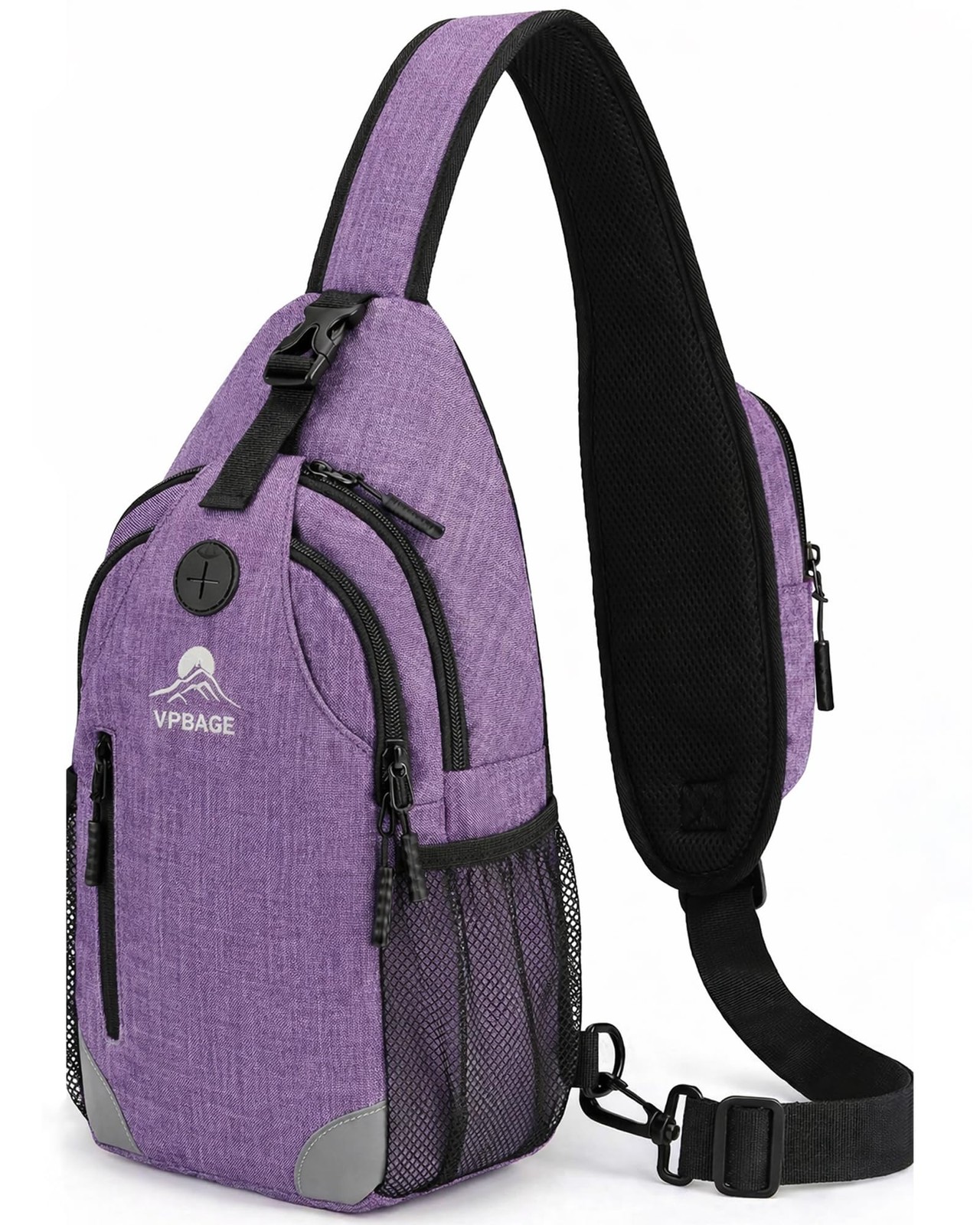 Sling Backpack for & Men, Crossbody Travel Bag with Water Bo