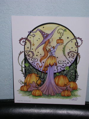 Amy Brown - Pumpkin Witch - SIGNED