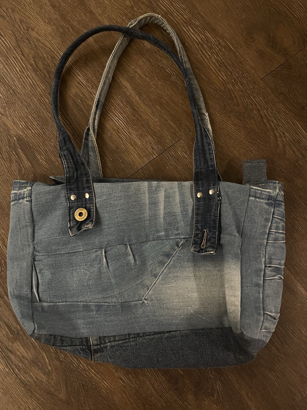 Handmade Denim Patchwork Upcycled jeans Tote Bag … - image 2