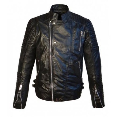 Absolute Lederjacke softes Lammnappa Leder schwarz mit vielen Extras Größe 2XL