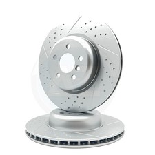 PAAR BREMSSCHEIBEN HINTEN FÜR TOYOTA SUPRA 3.0 GR KINETIX GENOPPEN & GERILLT 345 mm