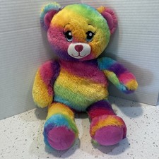 Build A Bear Rainbow Friends Multi-Color Teddy Bear Plush 17  Stuffed Toy 2018
