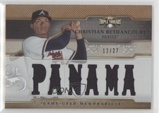 2014 Topps Triple Threads Relics Sepia 12/27 Christian Bethancourt #TTR-CB1 0qo1