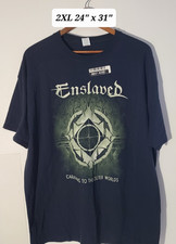 Enslaved Caravans to the Outer Worlds Black 2XL T-Shirt NWT Black/Viking Metal