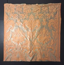 Fortuny Glicine Persimmon & silvery gold- 1 Yard (51x40 inches) #5445