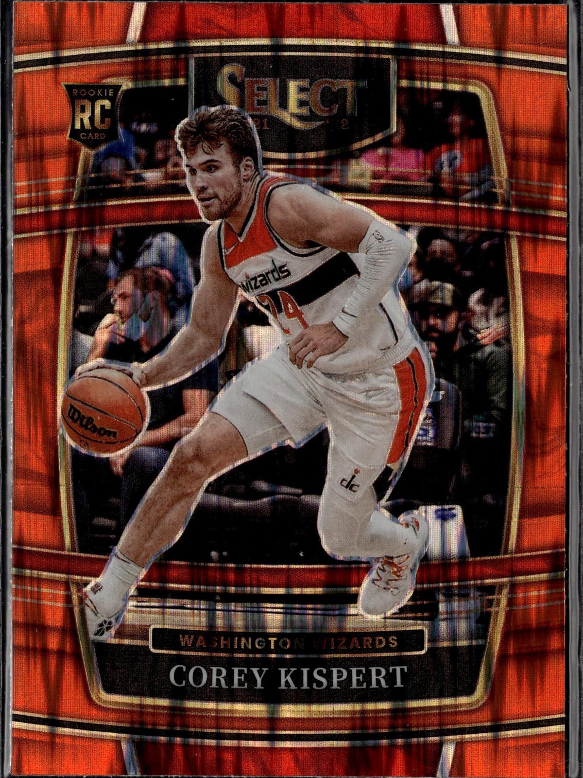 2021-22 Panini Select #81 Corey Kispert Orange Flash Prizms