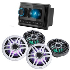 Clarion CMM-30 Marine Source Unit Color LCD Display with 2 CMSP-771RGB-SWG ...