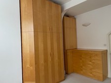 Custom-Made Solid Wood Fitted Wardrobes – Light Wood Finish