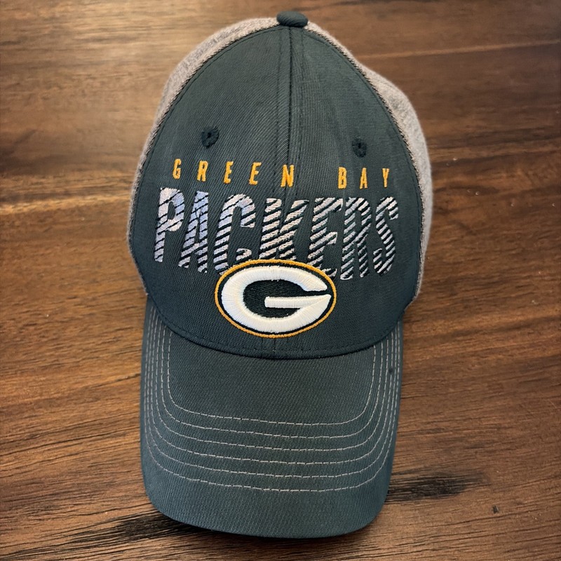 Green Bay Packers Hat Cap Fitted Mens L/XL Green NFL Football