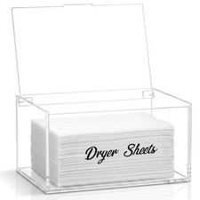 Acrylic Dryer Holder Dispenser Container,Bonus Black Labels
