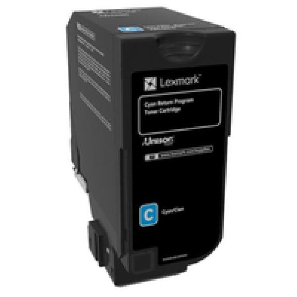 74C20C0 Lexmark Cs72X Toner Cyan St Return 3000Seiten (0734646601344)-image