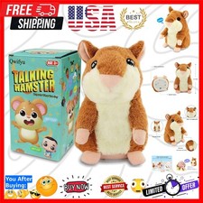 Talking Hamster, Interactive Stuffed Plush Animal Talking Toy Cute Sound Effe...