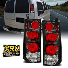 XRN Pair Black Taillights for 2003–2014 GMC Savana / Chevy Express Van