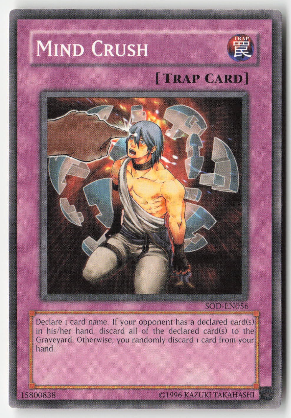 Mind Crush SOD-EN056 YuGiOh Soul of the Duelist trading card — raw and PSA graded price guide
