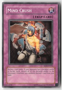 Mind Crush SOD-EN056 Common Unlimited Soul of the Duelist Yu-Gi-Oh!