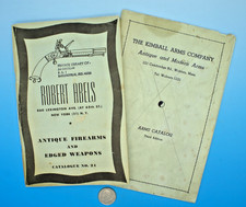 2 EARLY 1930's ROBERT ABLES & KIMBALL ANTIQUE ARMS SALES CATALOGS - ALL ORIGINAL