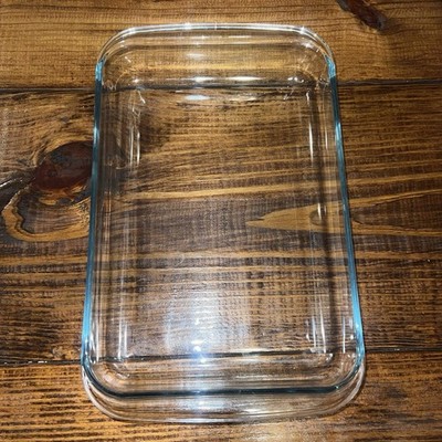 Vintage PYREX Corning 233-N Clear Glass Casserole Baking Dish USA-33 x 23 x 5 cm