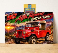 Alfa Romeo 1900 M Matta 1952 Car Metal Poster - Tin Sign 20x30cm