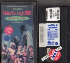 Class of Nuke 'Em High Part 2 RARE Vintage Troma Horror Movie Cult Classic VHS