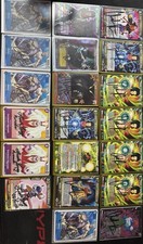Lote de tarjetas de actor de voz firmadas baratas, Chuck Huber, Linda Young. Android 17, Hiei