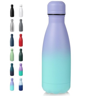 Stainless Steel Water Bottle for Kids School: 12 Oz Double Wall Insulated Cola