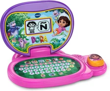 VTech Dora More to Explore Learning Laptop Words, Shapes, Numbers, Spanish Music