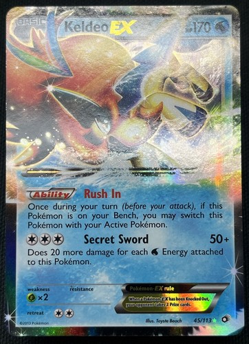 Keldeo EX 45/113 Legendary Treasures MP - Pokemon TCG
