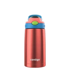Contigo Kids' 13oz Stainless Steel Painted Coral Water Bottle Blue Poppy