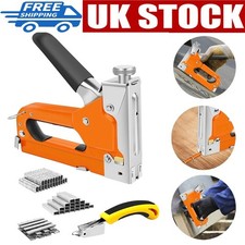 3 in 1 Heavy Duty Staple Gun with 3000 Staples Upholstery Tacker for Wood NEW 0.0030 per staple
