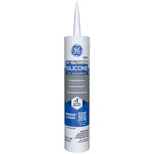 GE 2749483 White Silicone Window  Door Caulk Sealant 10.1 oz. Pack of 12 