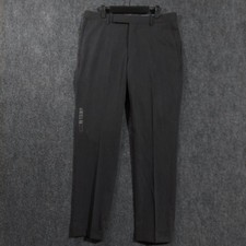 NEW Polo Ralph Lauren Dress Pants Mens 34x32 Gray Stretch Flat Front Classic