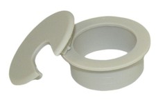 1 1/2inch CUT-HOLE Light Gray Round Wire Management Grommet with Removable Lid