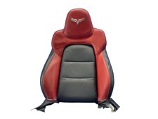 2012 Chevy Corvette C6 Front Right Upper Bucket Seat Cushion Red Black
