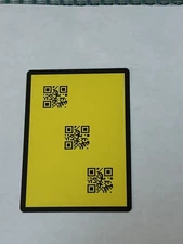 2025 Whispers in the Well Disney Lorcana Discard Error QR Code Card Yellow