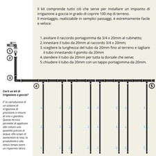 Tubo Per Irrigazione A Goccia Manichetta Tape Gocciolante - Foto 5