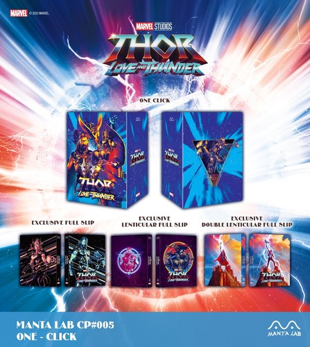 Thor: Love and Thunder Manta Lab One click Boxset OC Steelbook Neu & OVP Discles - Bild 9 von 9
