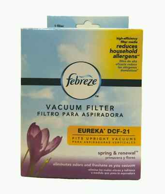 Febreze Eureka DCF-21 Premium Allergen Vacuum Filter Spring & Renewal 11643