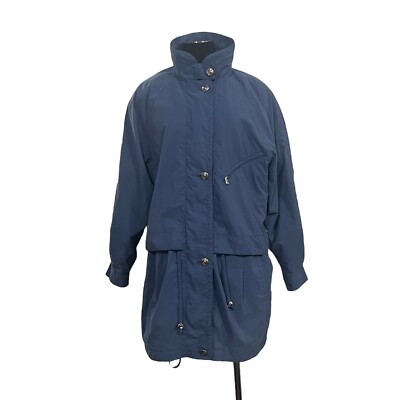Regatta Jacket Size 10 S Small - Medium Blue Zip Vintage Light Coat Windbreaker