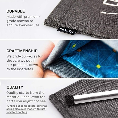 UT Draht Tasche Ohrhörer Kopfhörer Etui Tasche Organizer (3er Pack) - Bild 7 von 9