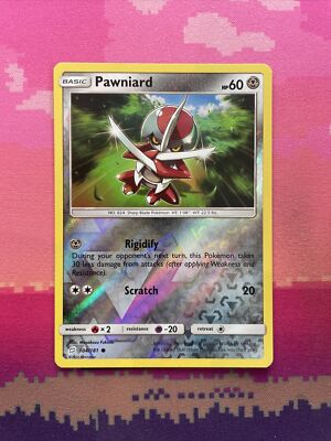 Pokemon Karte Pawniard Team Up Reverse Holo 104/181 NM