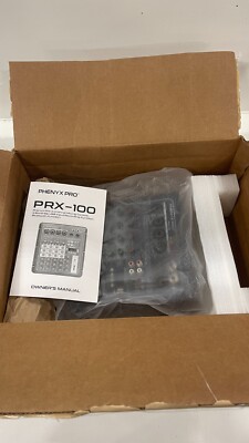 Phenyx Pro PRX-100 Audio Mixer, Compact 4+2 Channels Mixing Console with 3-Band