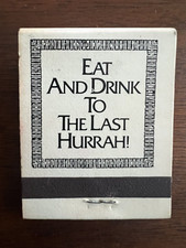 The Last Hurrah at Dunfey's Parker House Boston MA Full Unstruck Matchbook